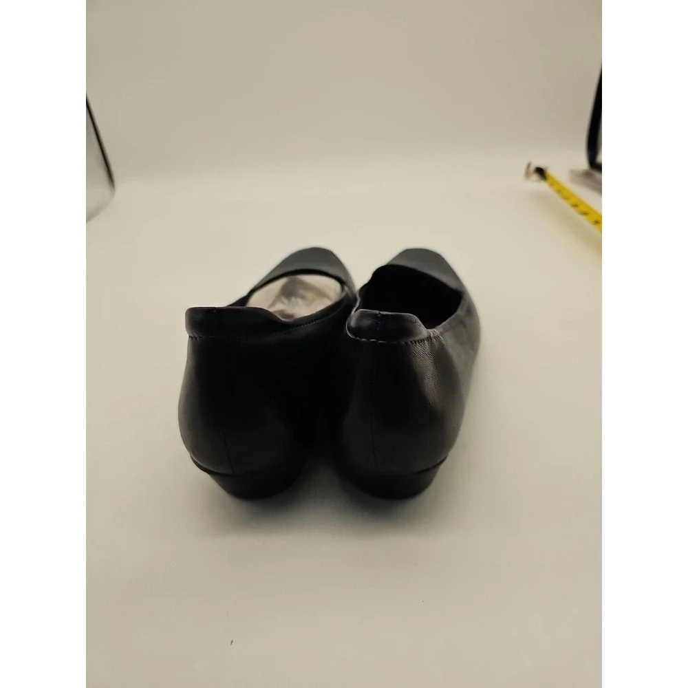 Clarks Timeless Black Leather Lea Slip On Womens Shoe Loafer‎ 8N
